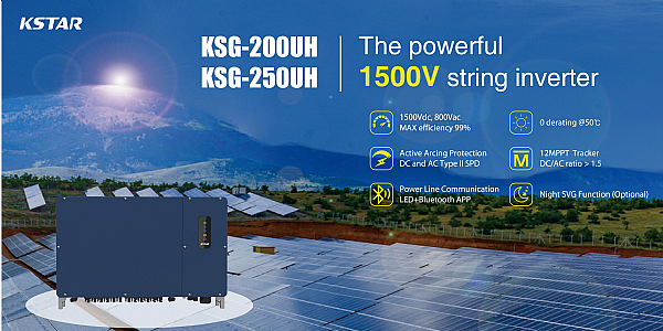 KSTAR lanceert de nieuwste krachtige 1500V String Grid-Tied PV-omvormer